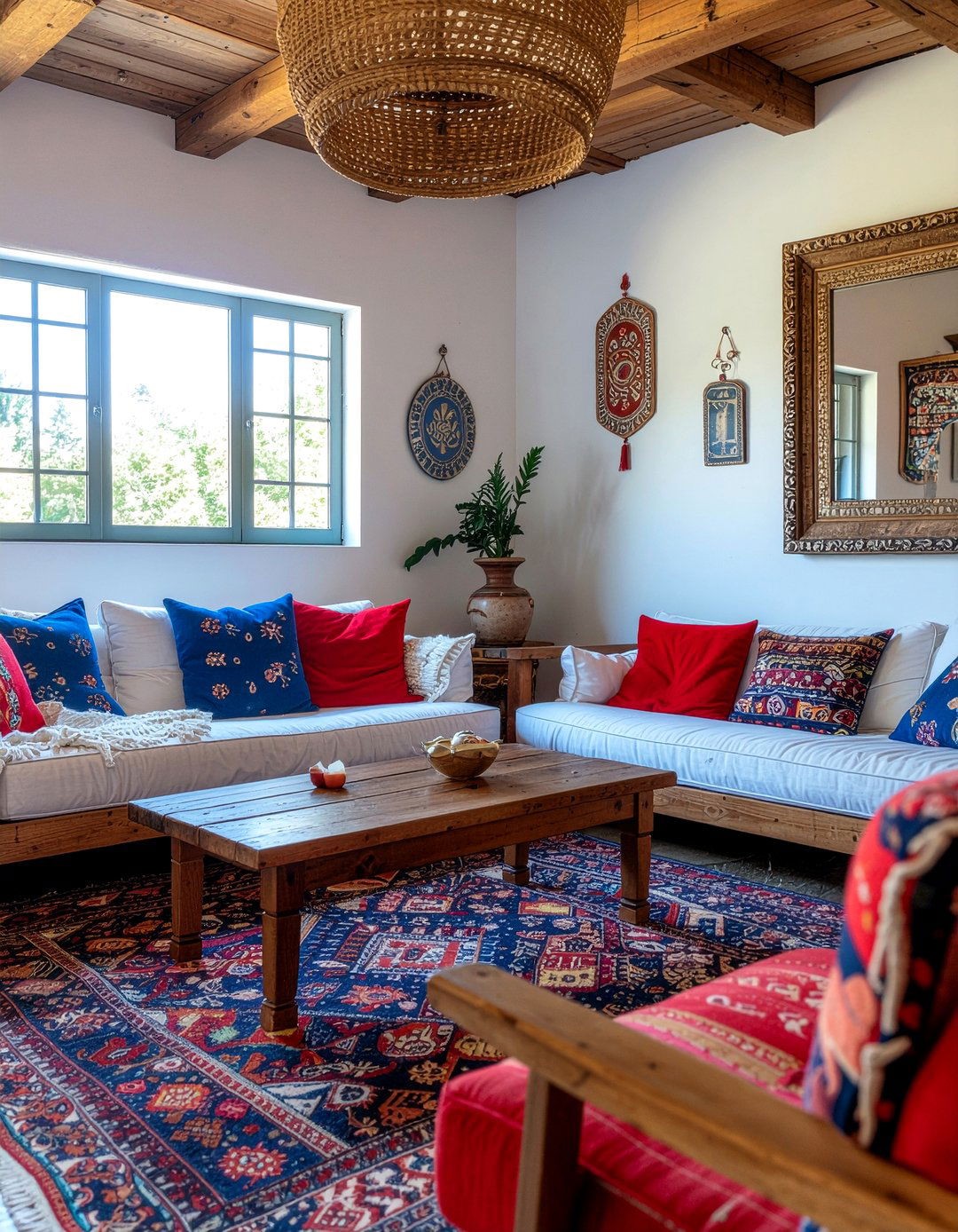 Folk Art Wallpaper - 30 living room vintage wallpapers