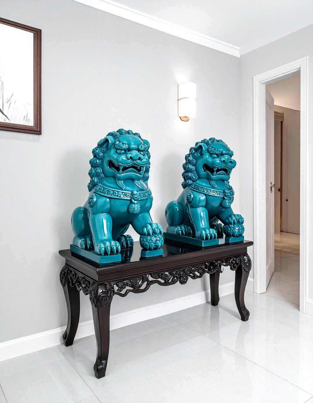 Foo dog pair - 30 chinoiserie decor ideas