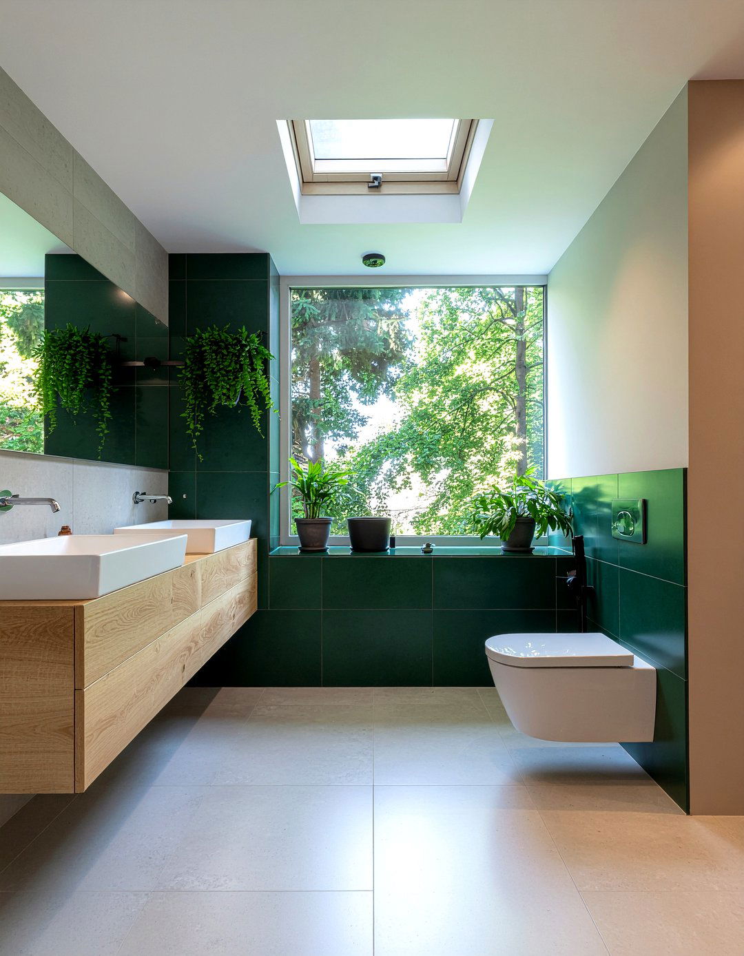 Forest Green Bathroom - 30 bathroom color ideas
