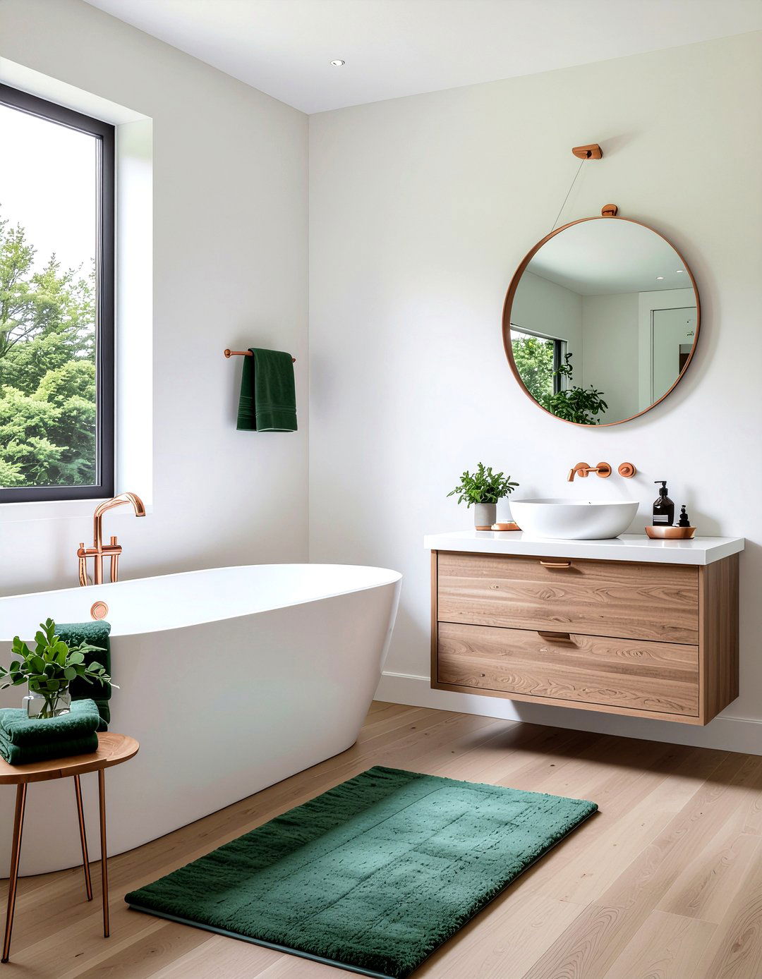 Forest Green Bathroom - 30 bathroom towel color ideas