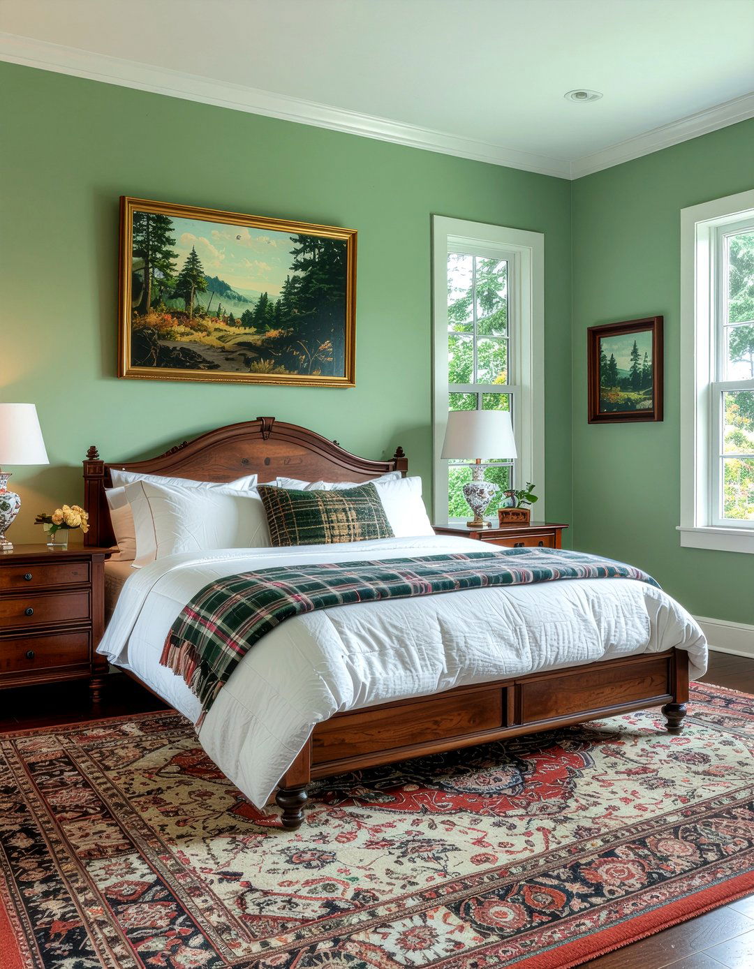 Forest Green Bedroom - 30 green bedroom ideas