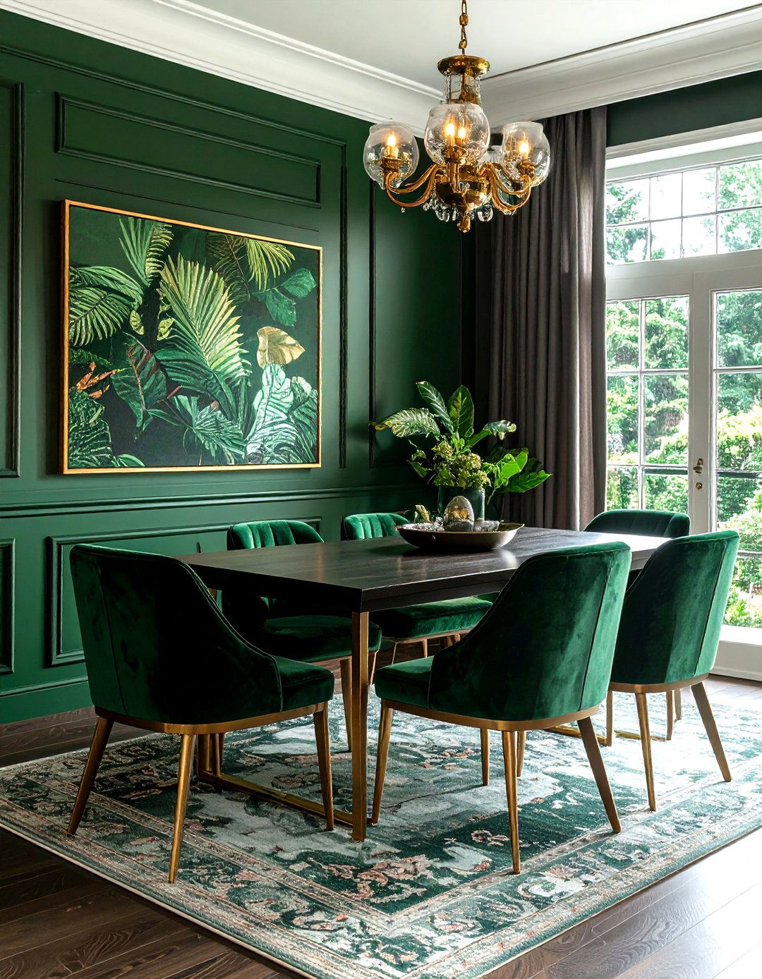 Forest Green Dining Room - 30 forest dining room ideas