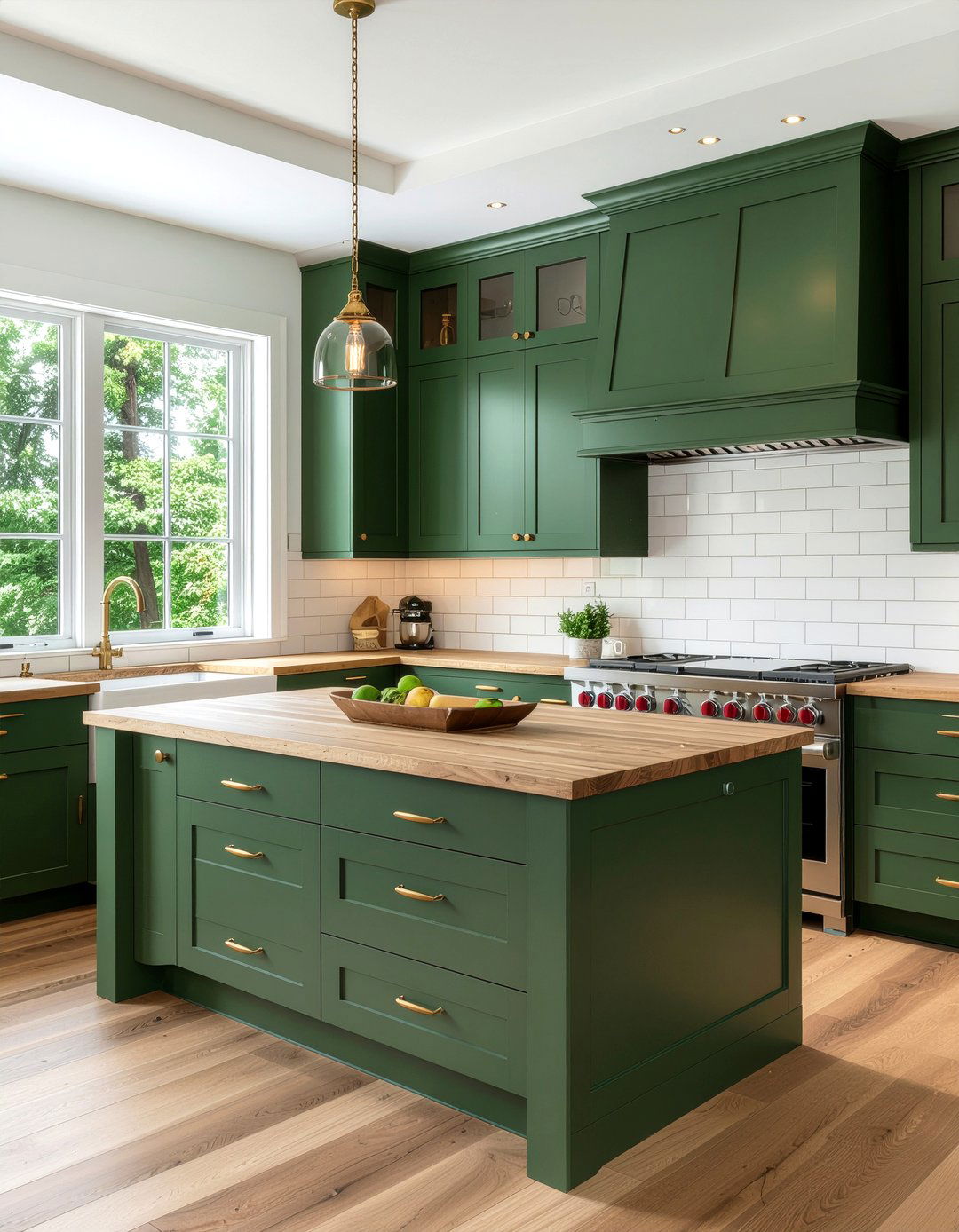 Forest Green Kitchen - 30 moody kitchen ideas