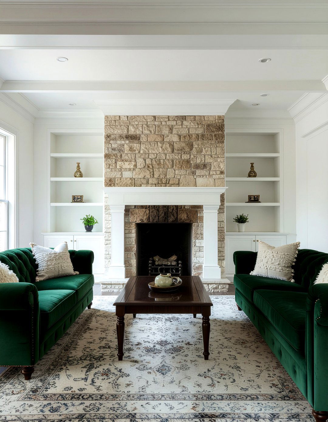 Forest Green Living Room - 30 green living room ideas