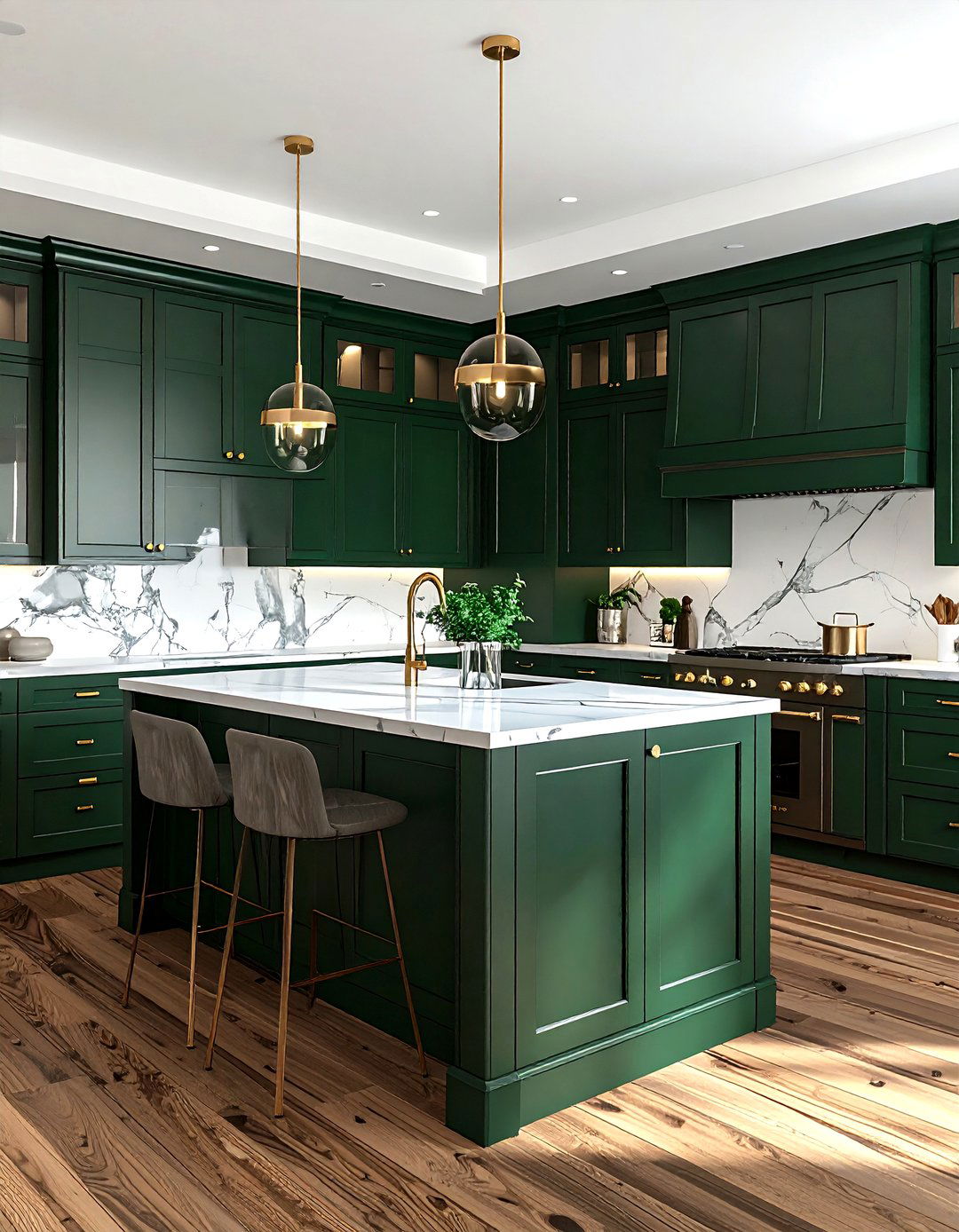 Forest Green Shaker Kitchen - 30 shaker kitchen cabinet ideas