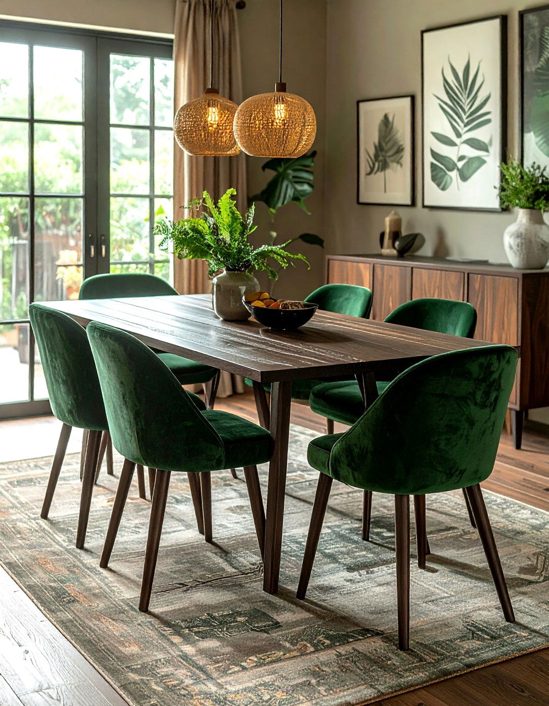 Forest Green Velvet Dining Chair - 30 velvet dining chair ideas