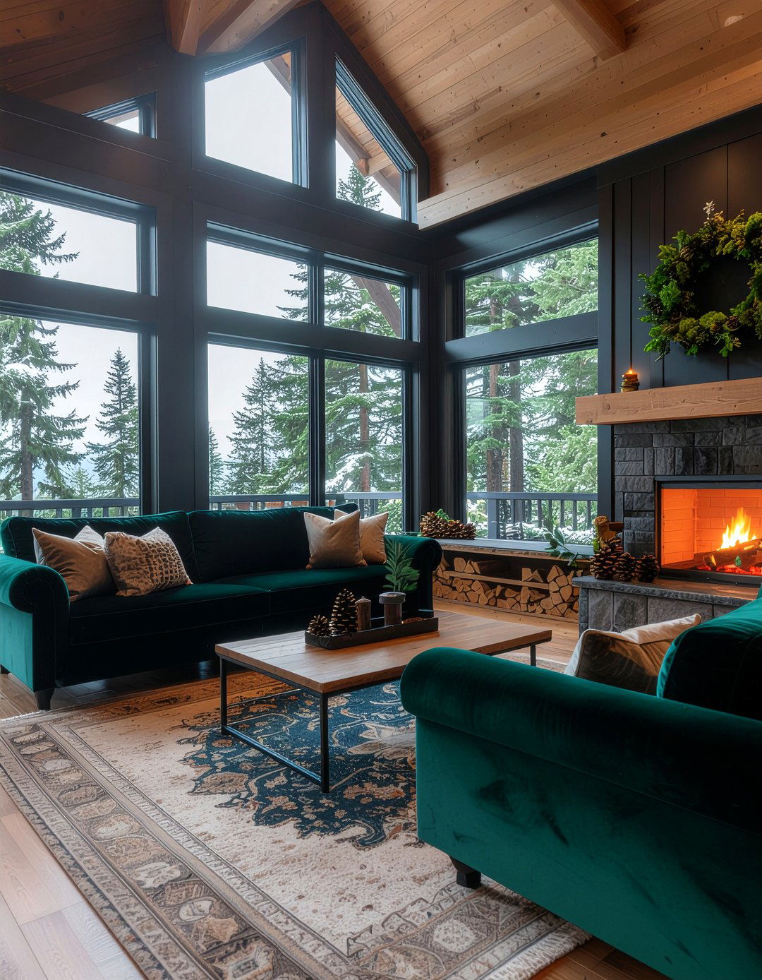 Forest Themed Living Room - 30 nature themed living room ideas