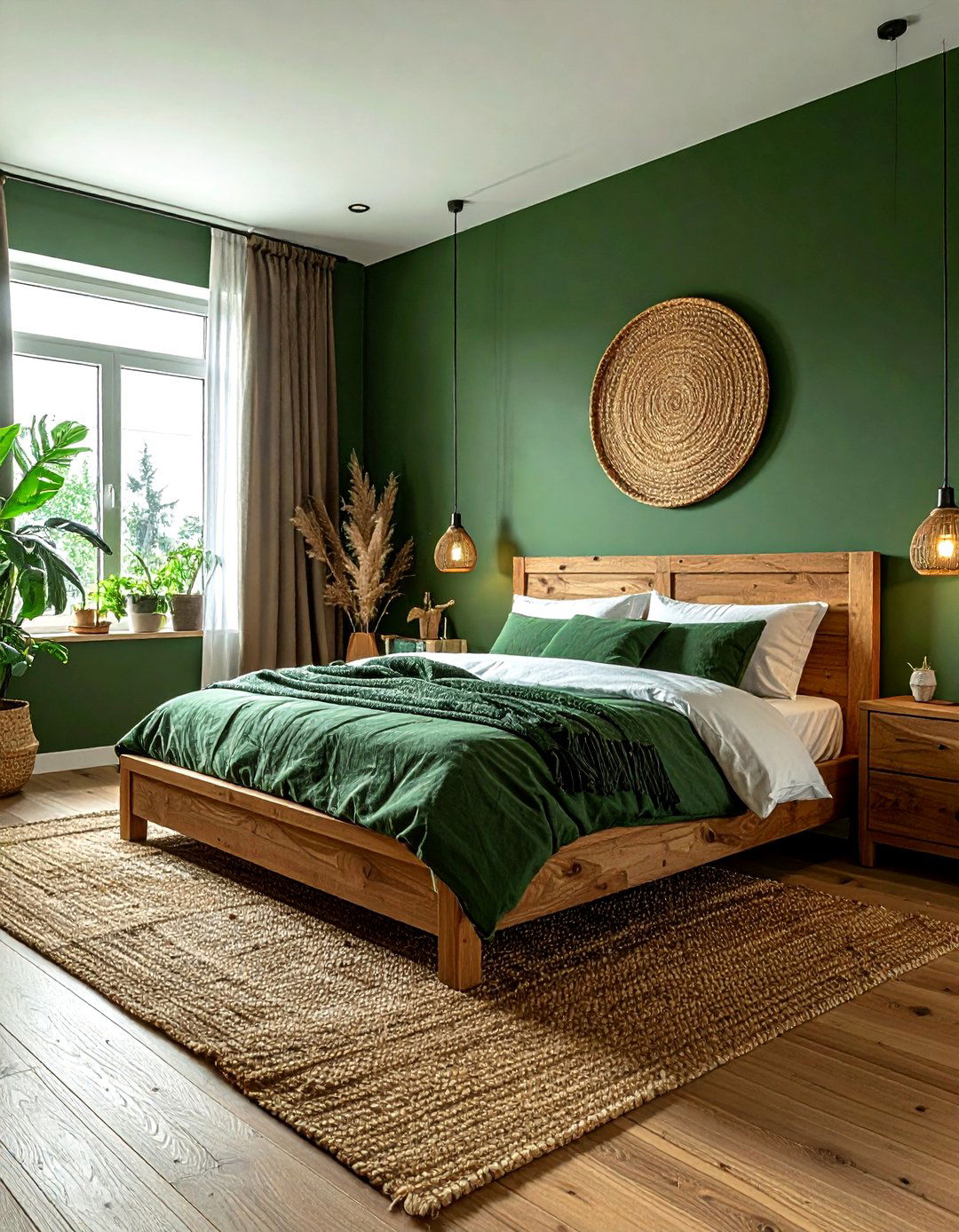 Forest green and oak - 30 color scheme ideas
