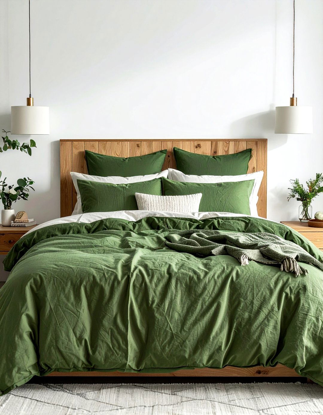 Forest green bedding - 30 forest green decor ideas