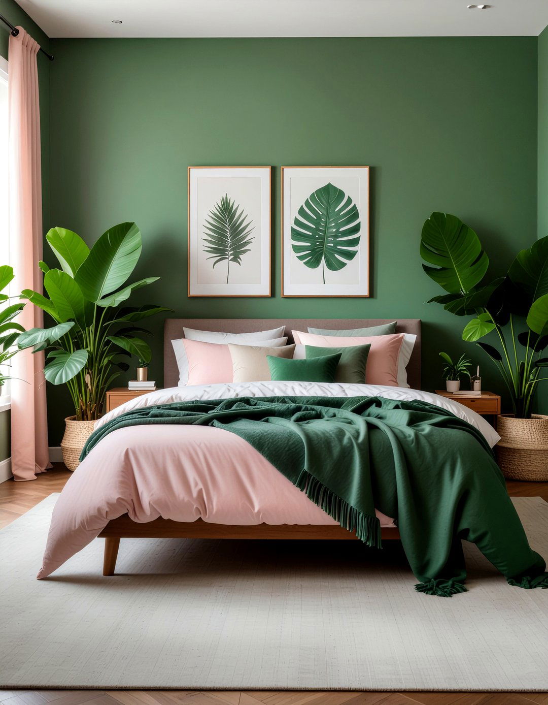 Forest green bedroom - 30 jewel toned bedroom ideas