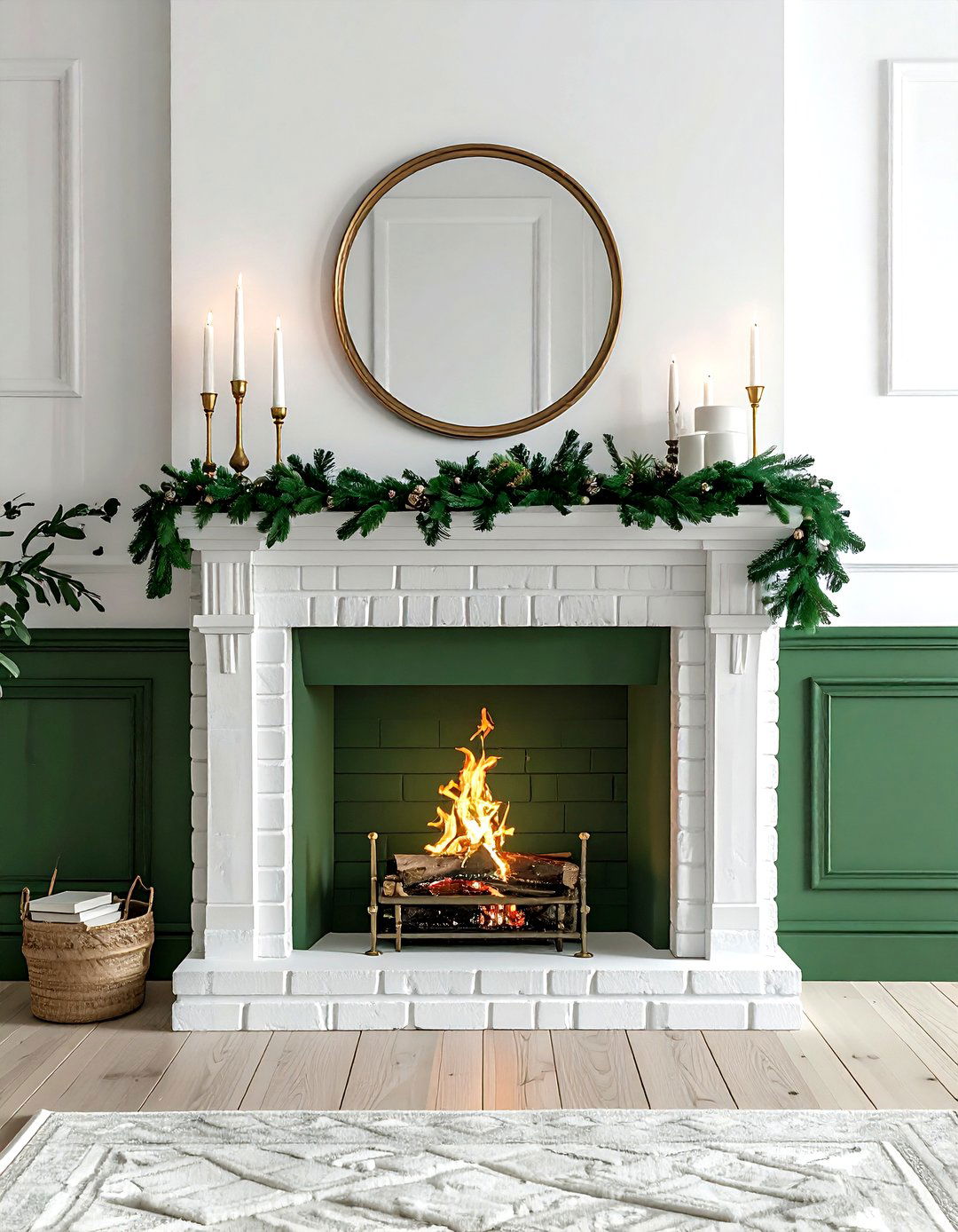Forest green fireplace - 30 forest green decor ideas