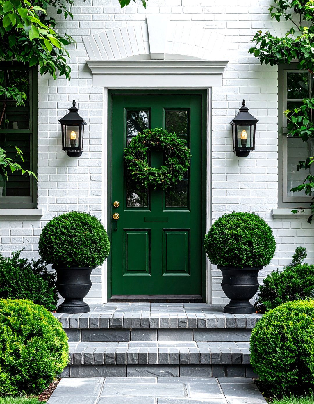 Forest green front door - 30 forest green decor ideas