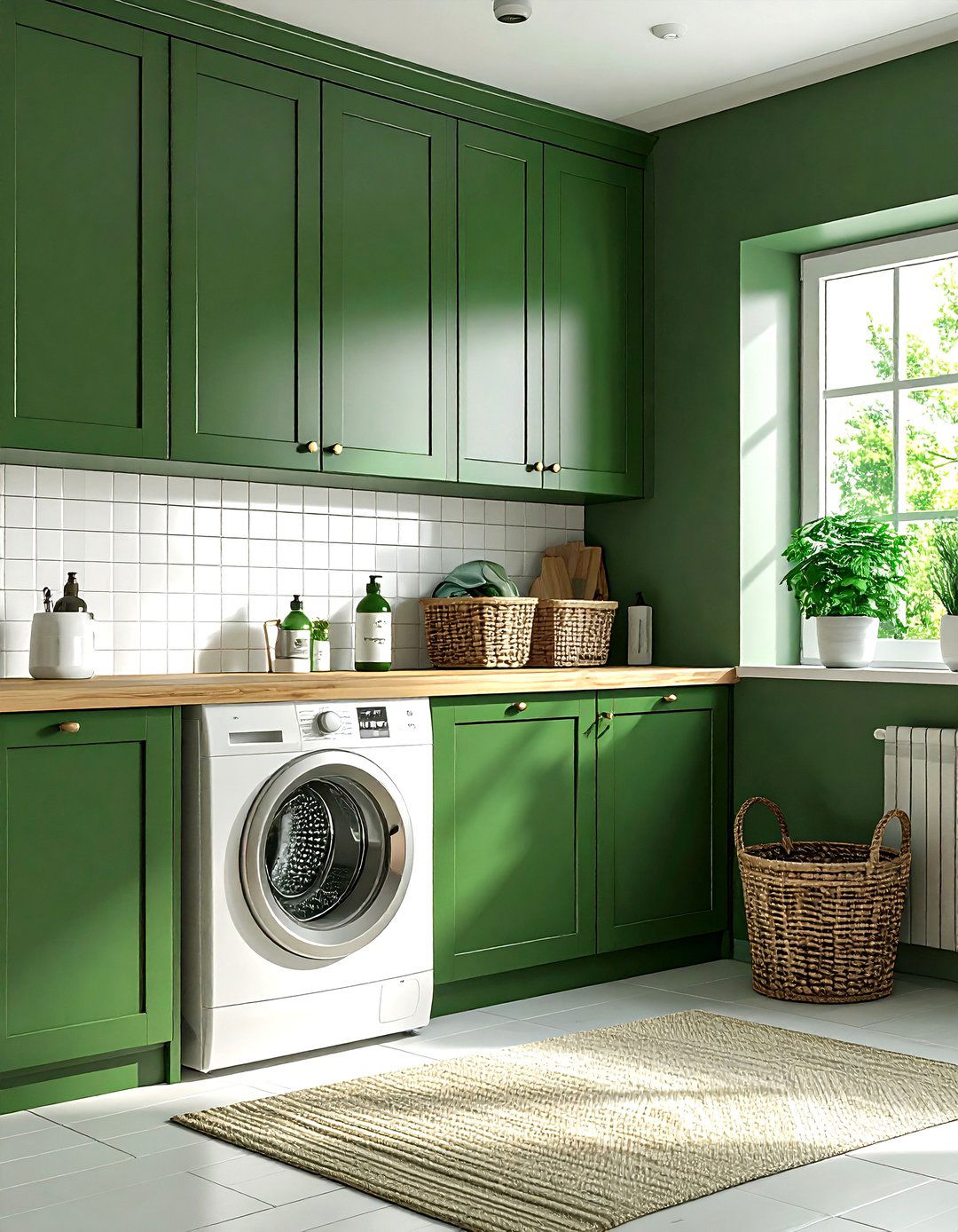 Forest green laundry room - 30 forest green decor ideas