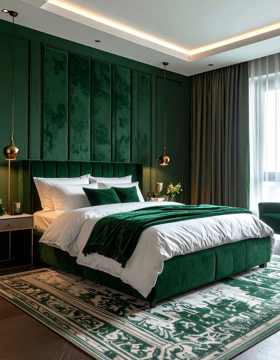 Forest green master suite - 30 cool paint color ideas