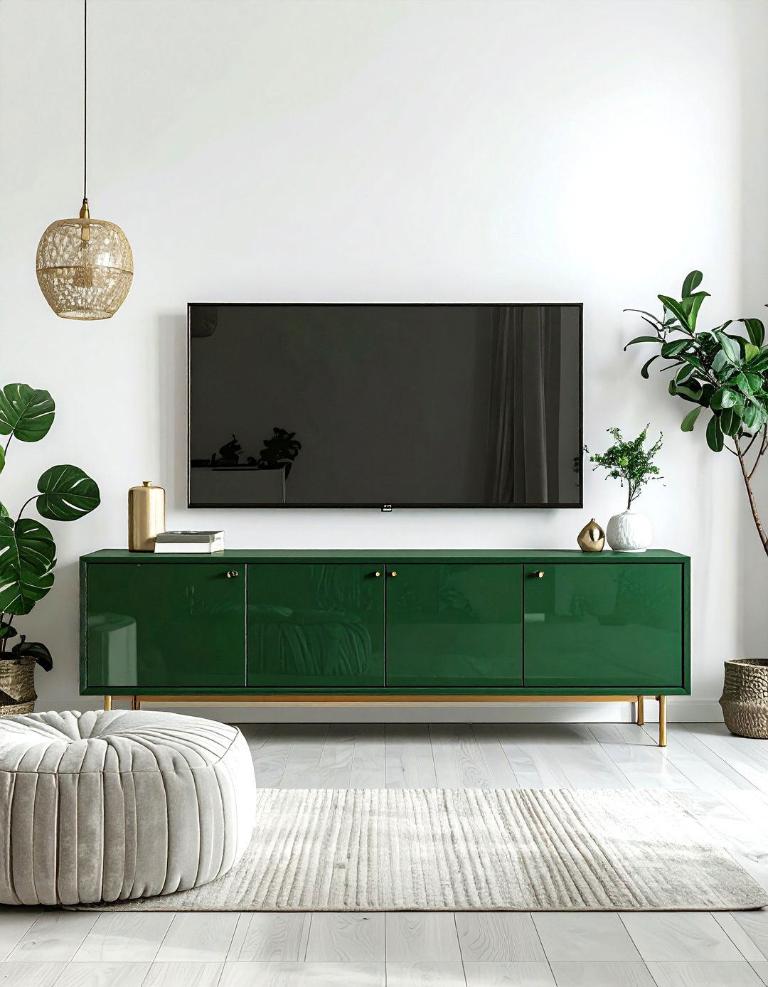 Forest green media cabinet - 30 forest green decor ideas