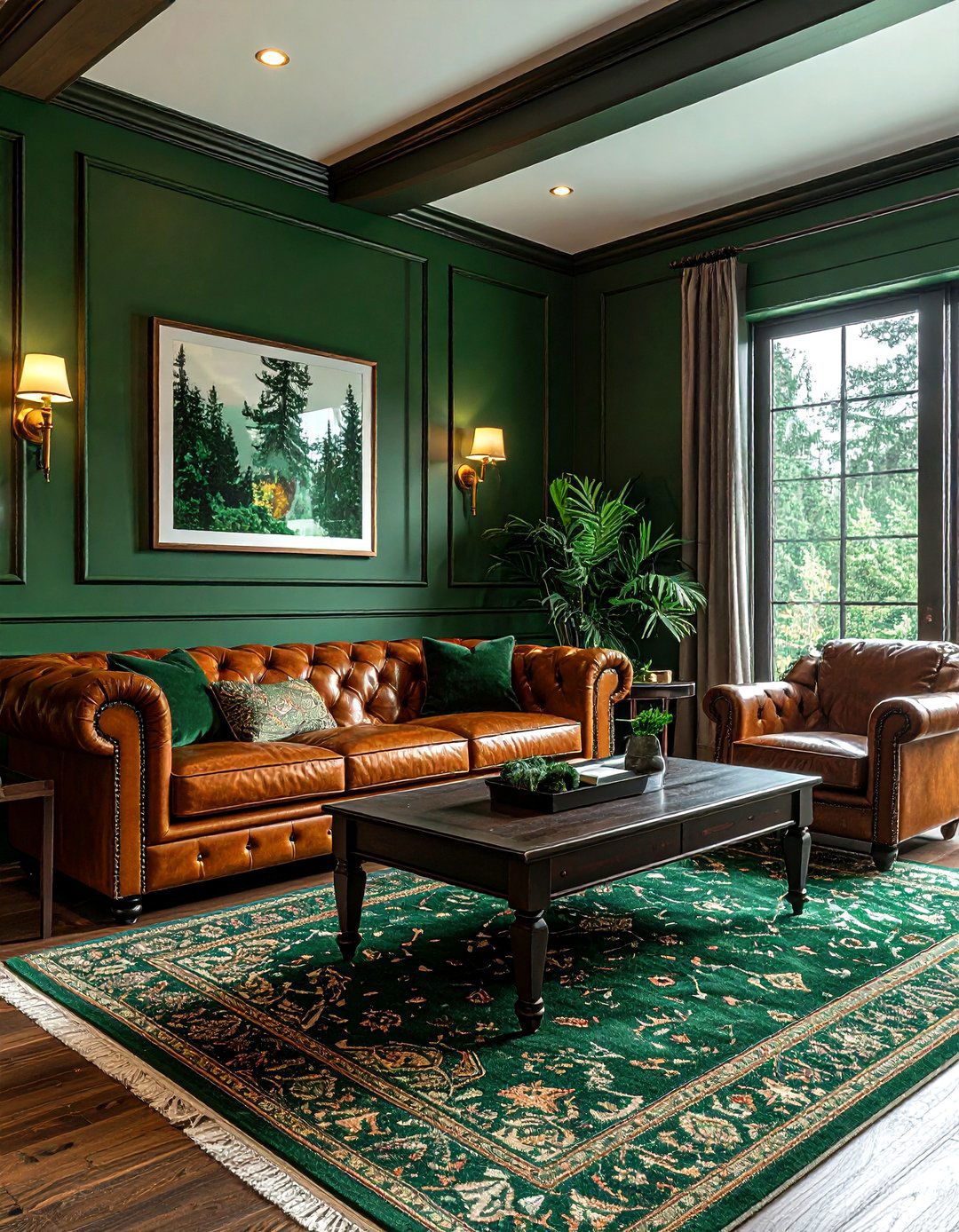 Forest green paint - 30 paint color ideas