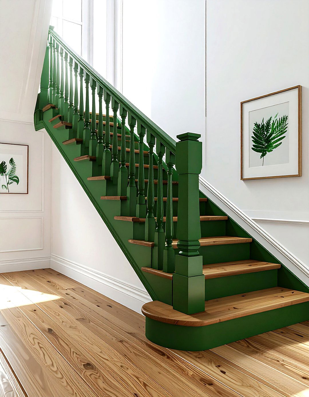 Forest green staircase - 30 forest green decor ideas