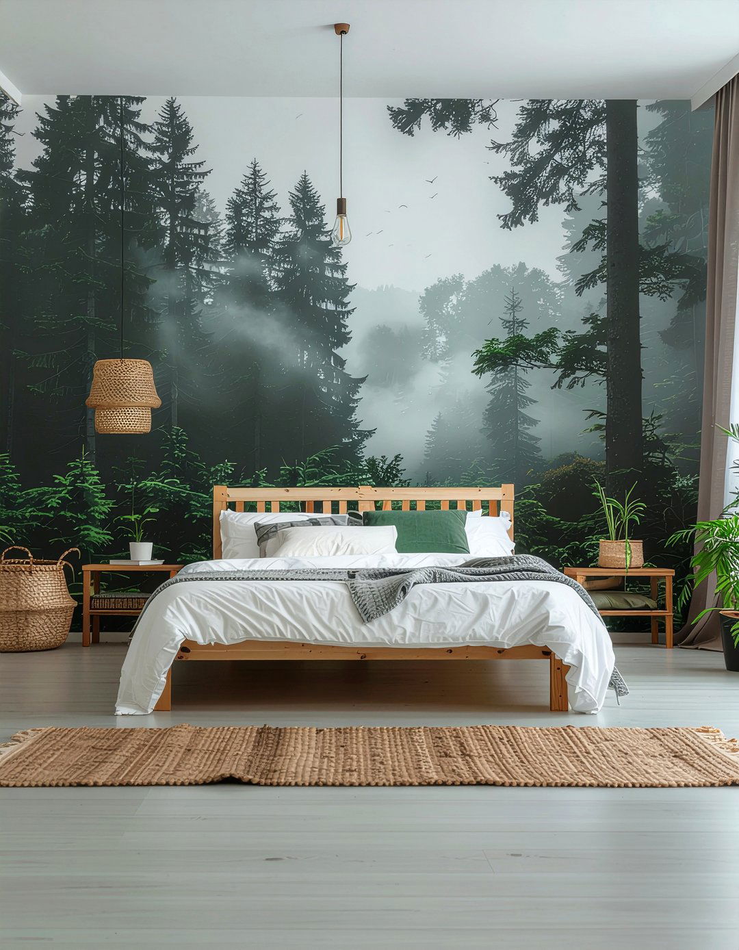 Forest wallpaper bedroom - 30 bedroom modern wallpapers
