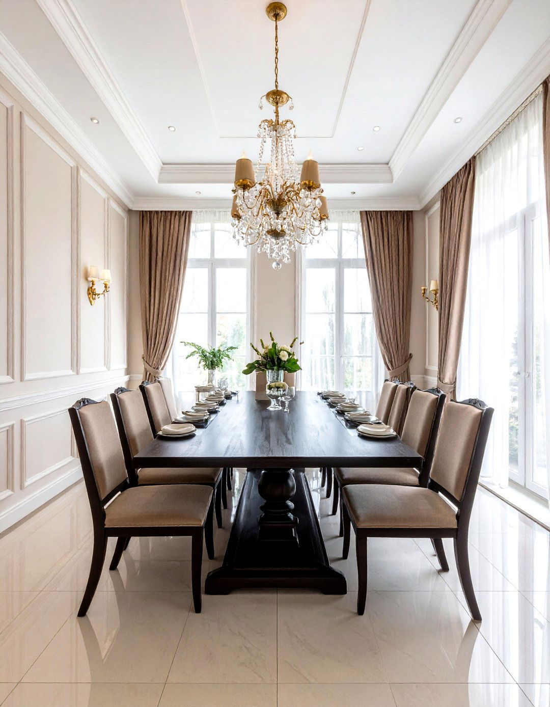 Formal Dining Room - 30 traditional entertaining dining ideas