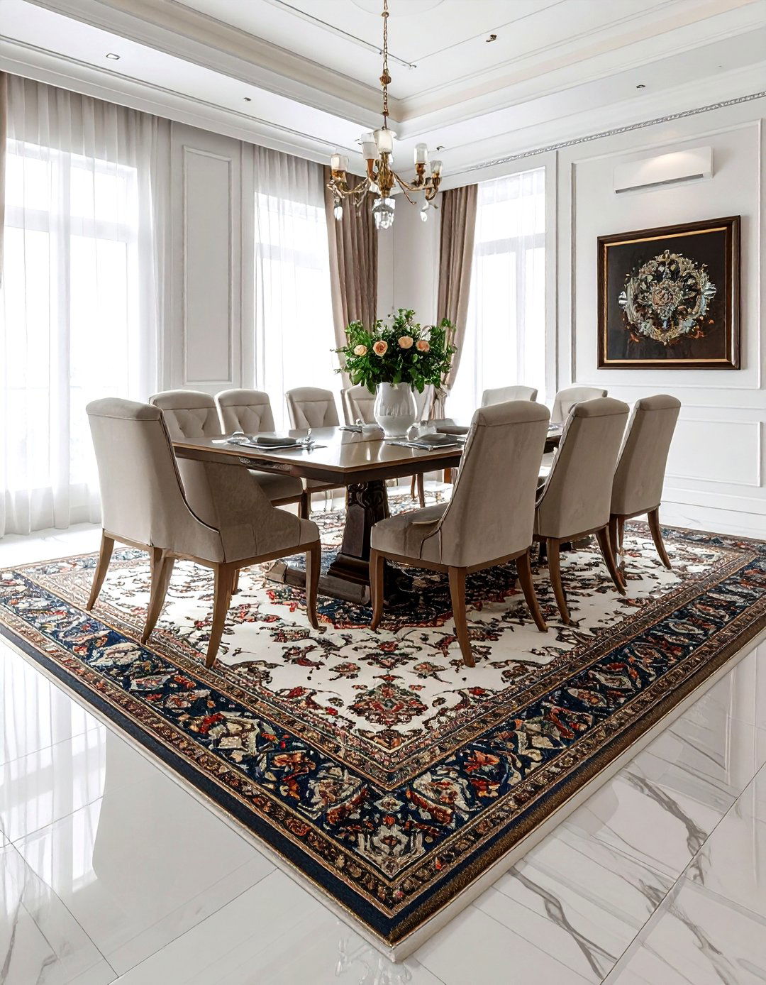 Formal Dining Room Persian Rug - 30 oriental rug dining room ideas