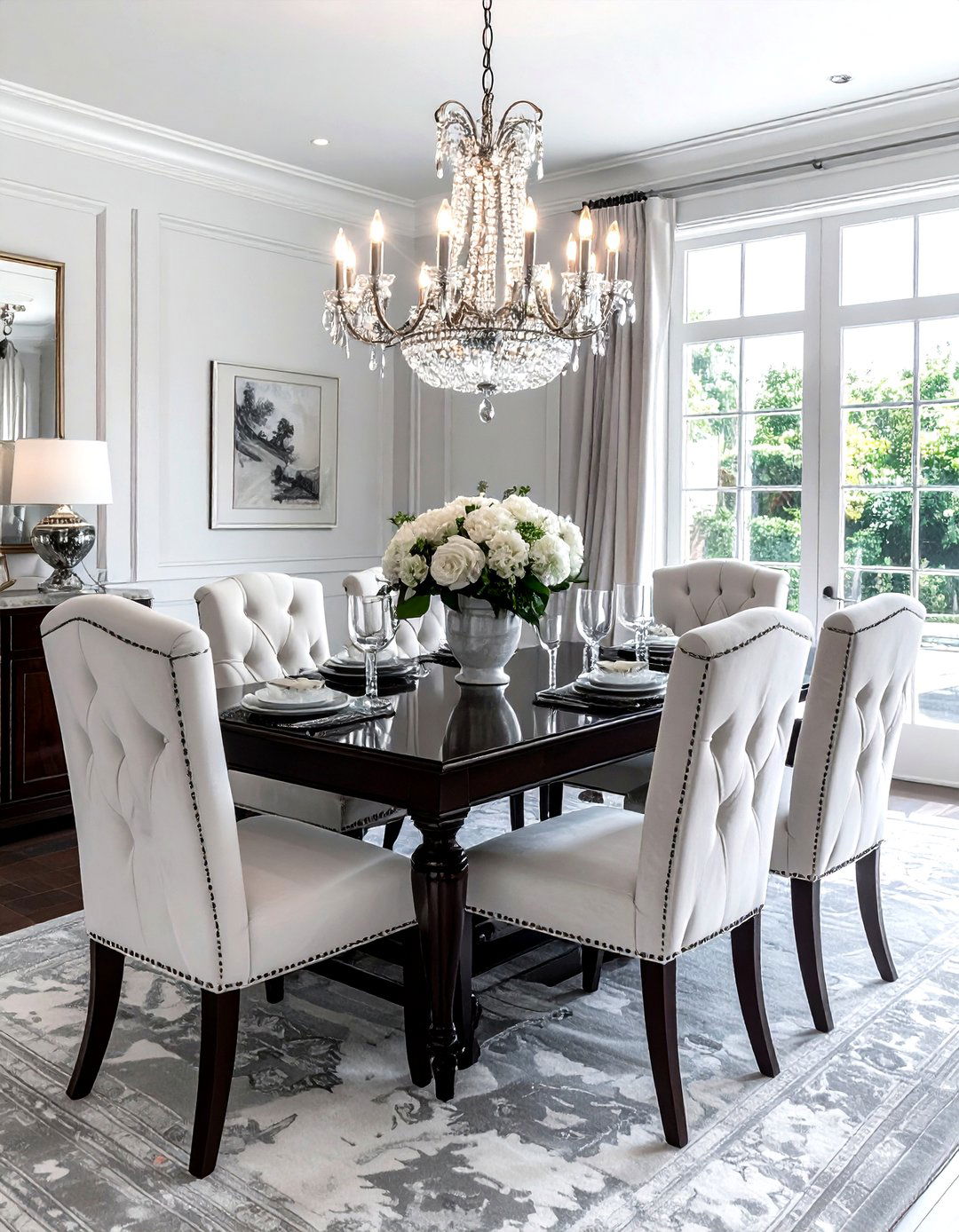 Formal Hamptons Dining Room - 30 Hamptons dining room ideas