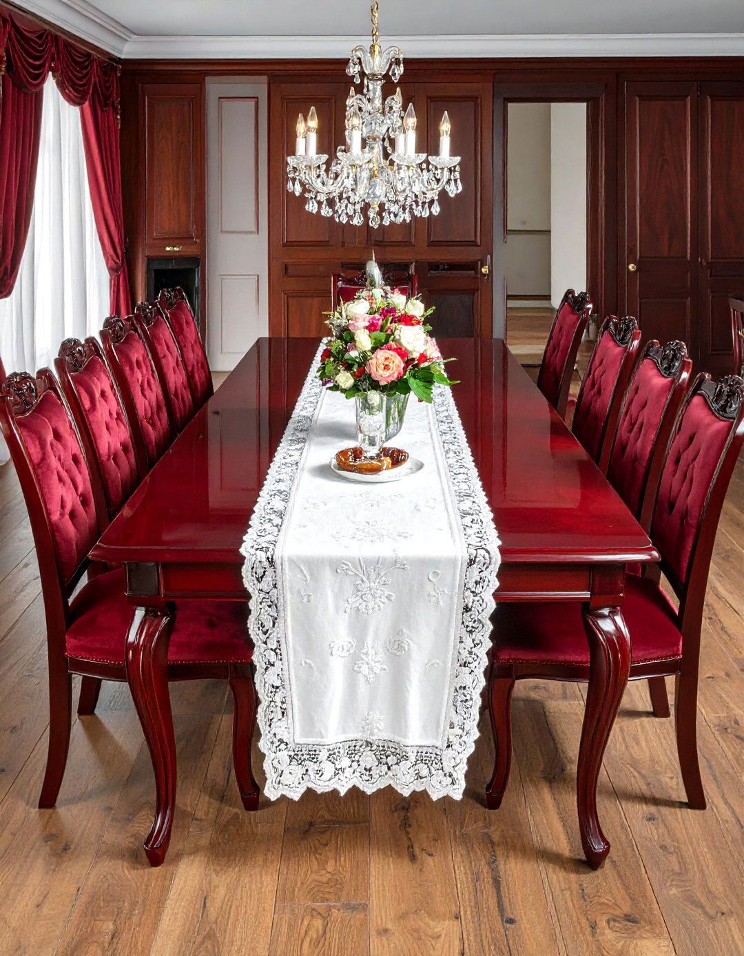 Formal Mahogany Dining Table - 30 wood dining table ideas