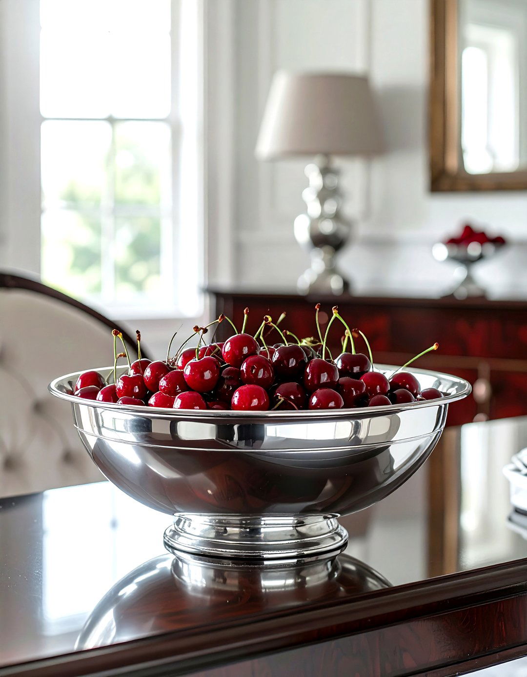 Formal Silver Bowl - 30 bowl decor ideas