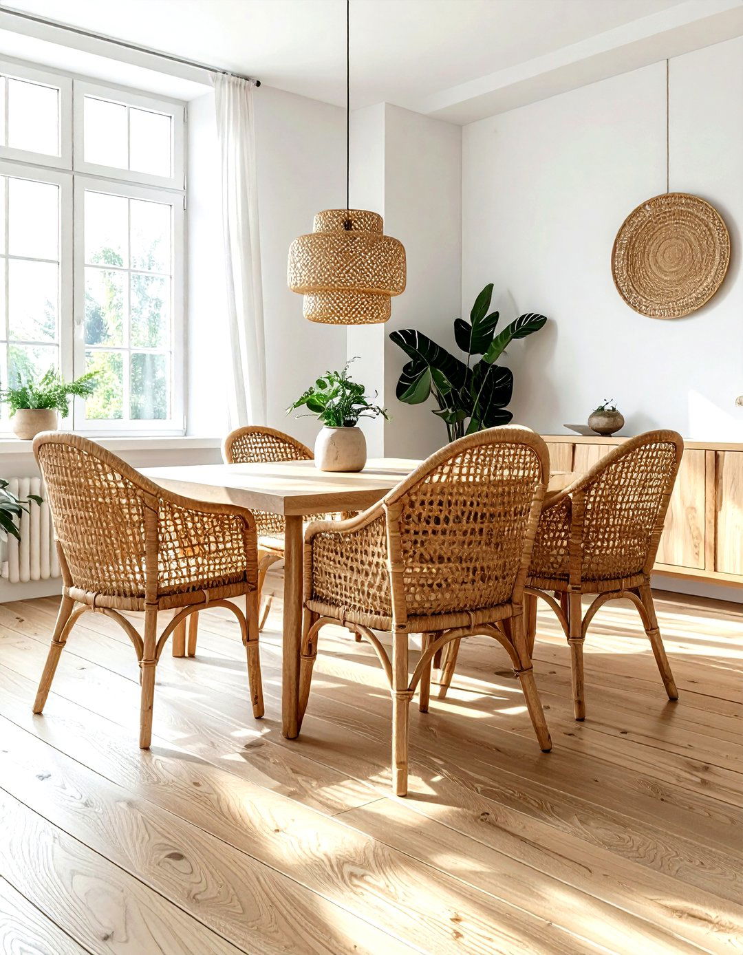 Formal Wicker Dining Room - 30 wicker dining room ideas