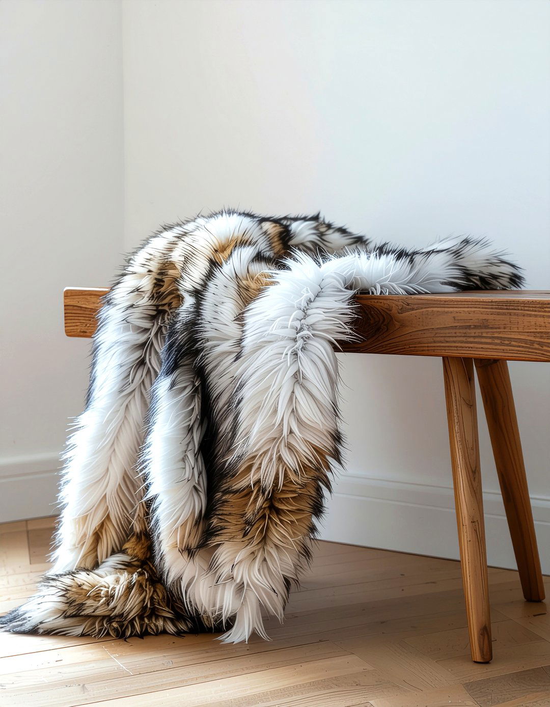 Fox faux fur throw - 30 faux fur throw ideas