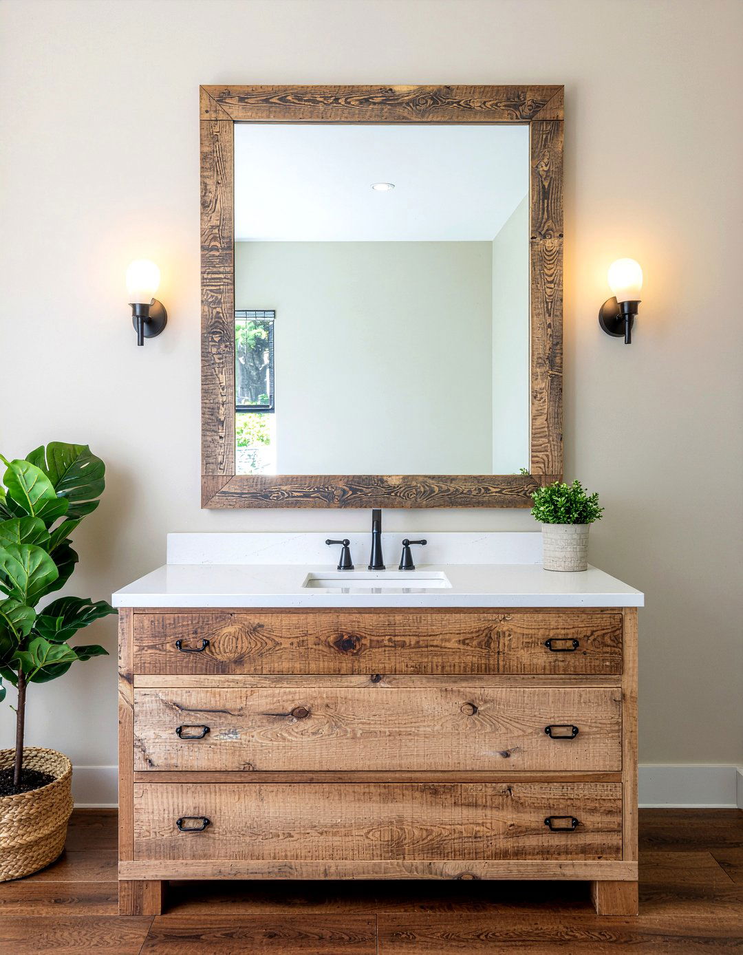 Frame bathroom mirror - 30 bathroom on a budget ideas