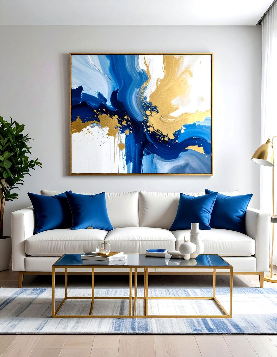 Framed Abstract Art - 30 decor checklist ideas