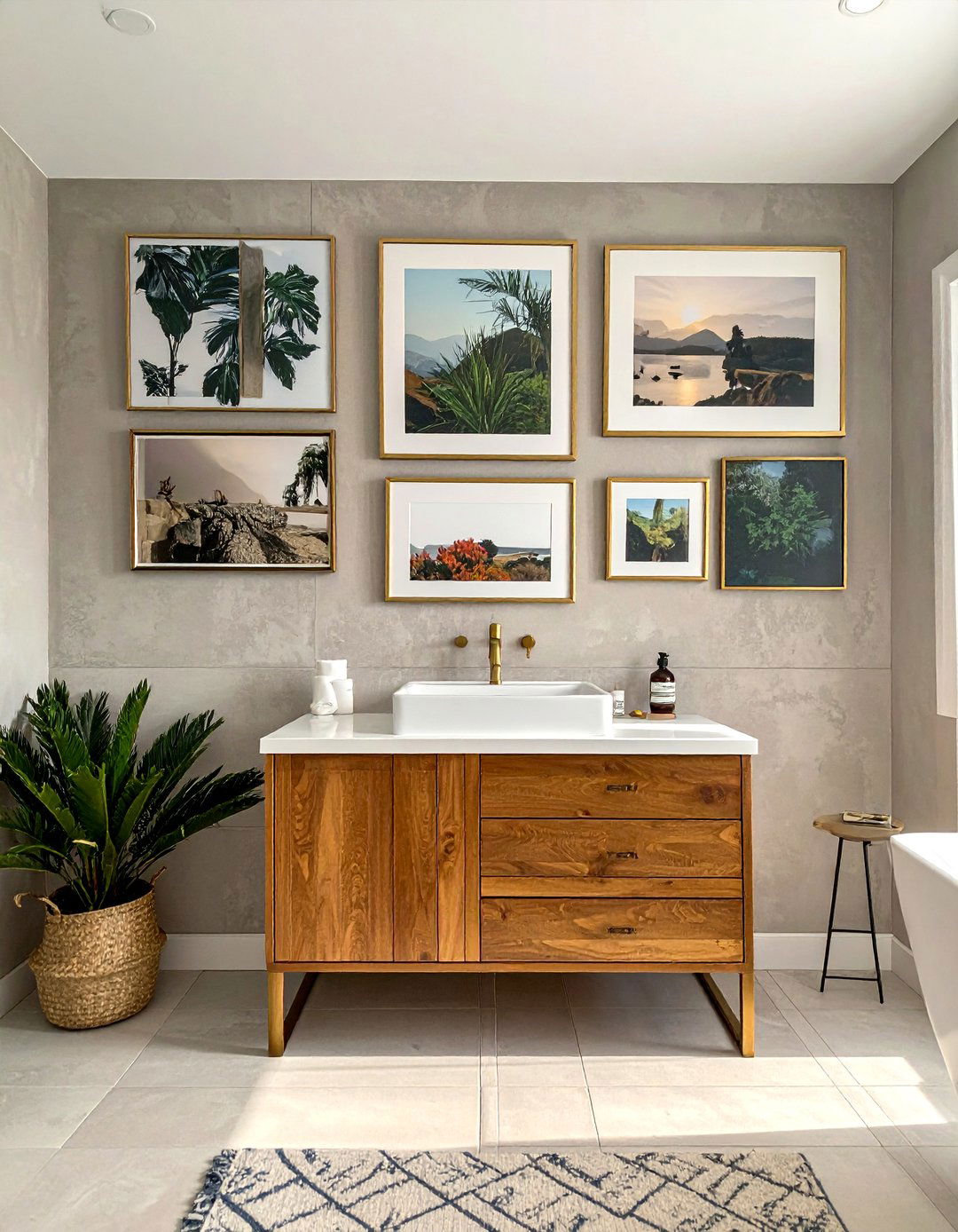 Framed Art - 30 bathroom warmth ideas