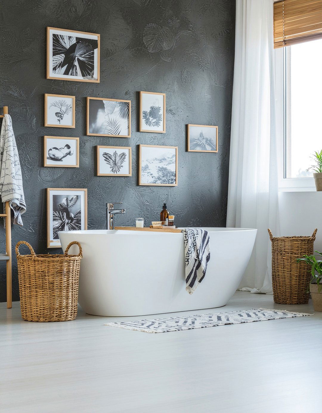 Framed Art Gallery - 30 bathroom focal wall ideas