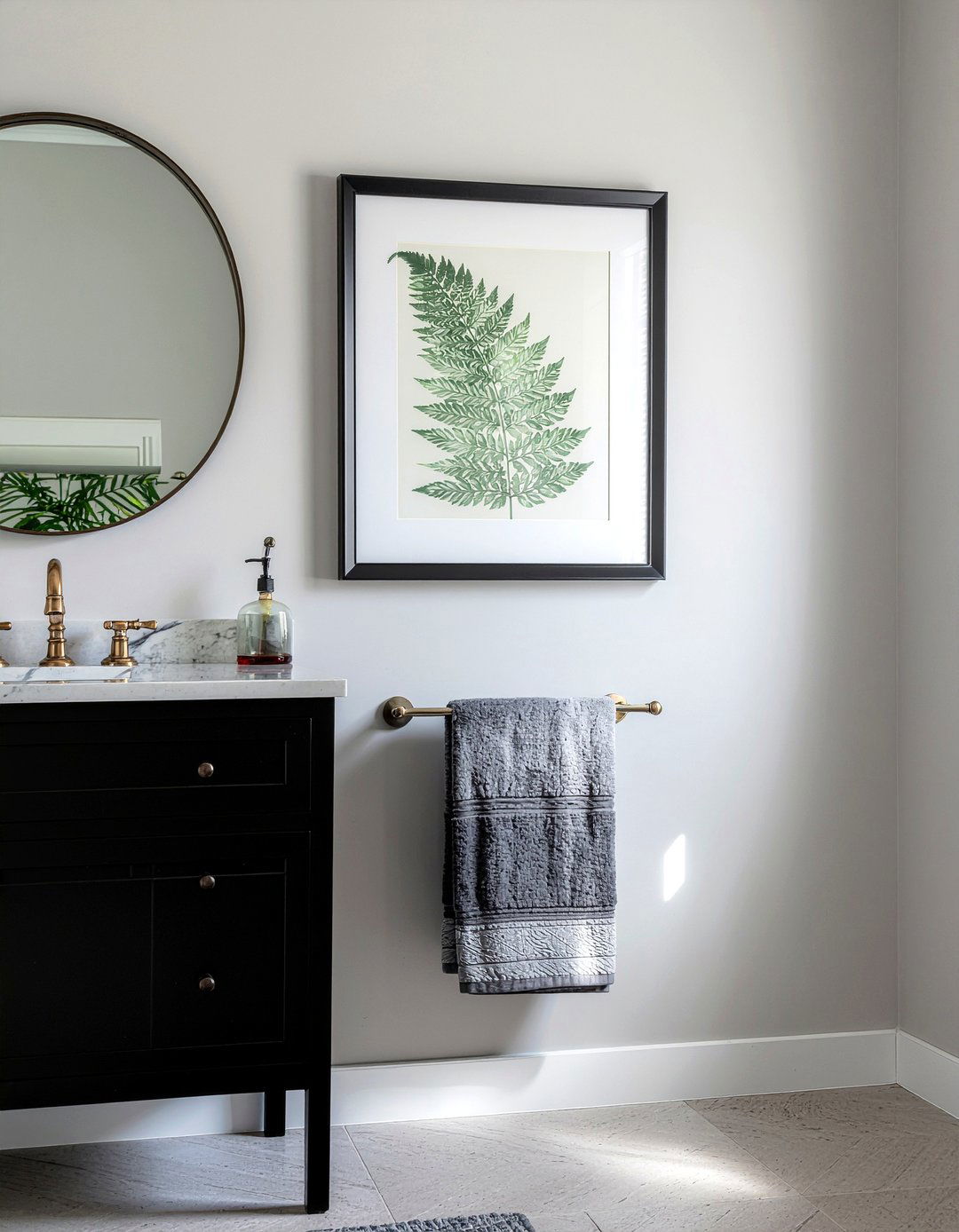Framed Bathroom Art - 30 bathroom simple change ideas