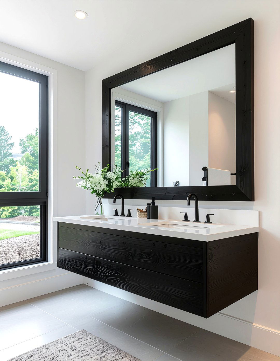 Framed Bathroom Mirror - 30 bathroom refresh ideas