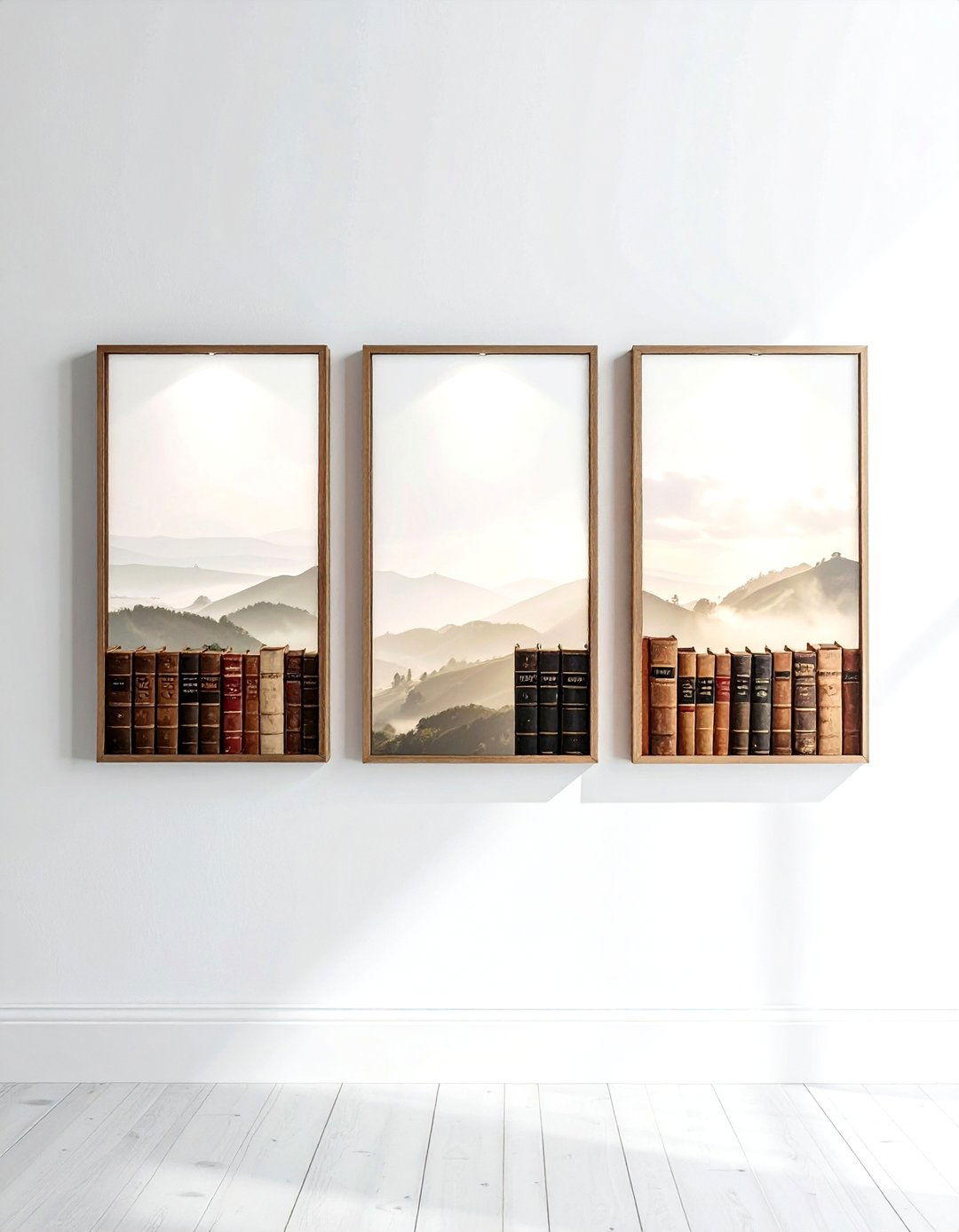 Framed Book Art - 30 living room book displays