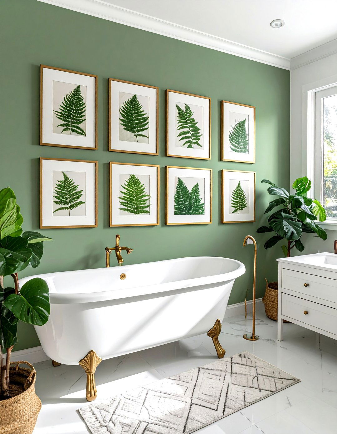 Framed Botanical Art - 30 Edwardian bathroom ideas