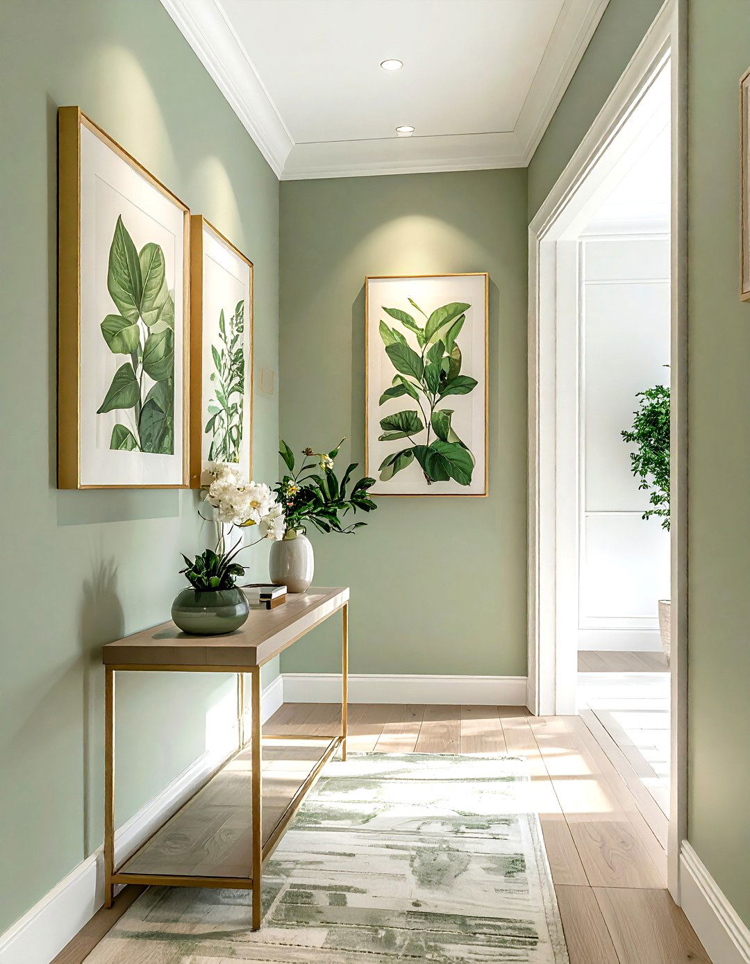 Framed Botanical Print Gallery Wall - 30 antique decor ideas