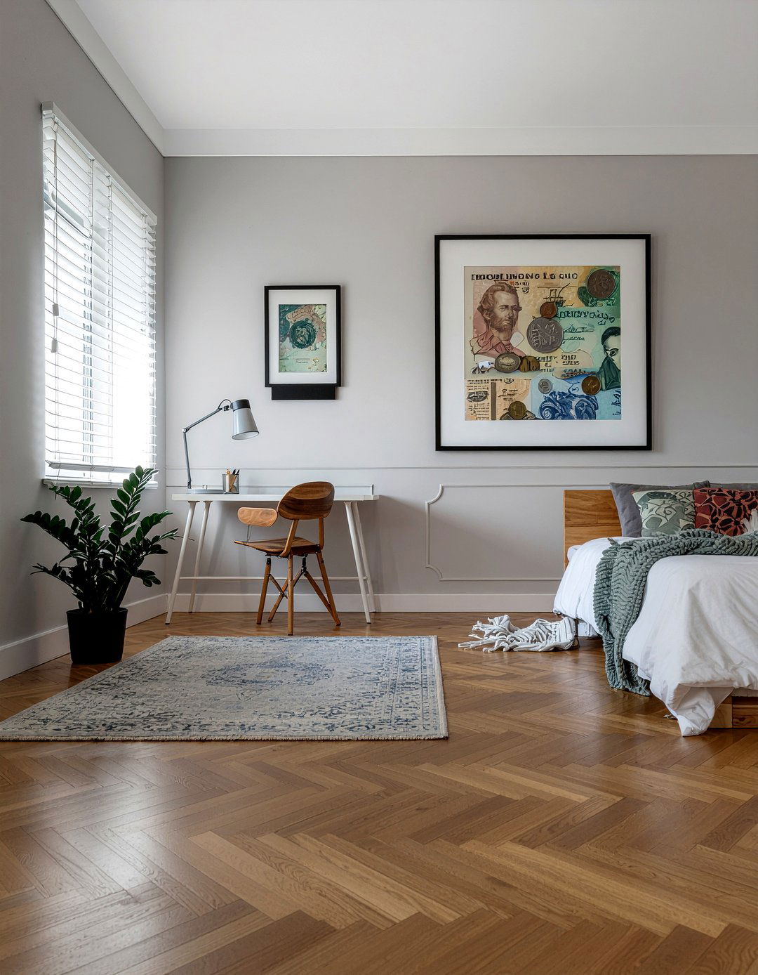 Framed Foreign Currency - 30 bedroom travel souvenir ideas