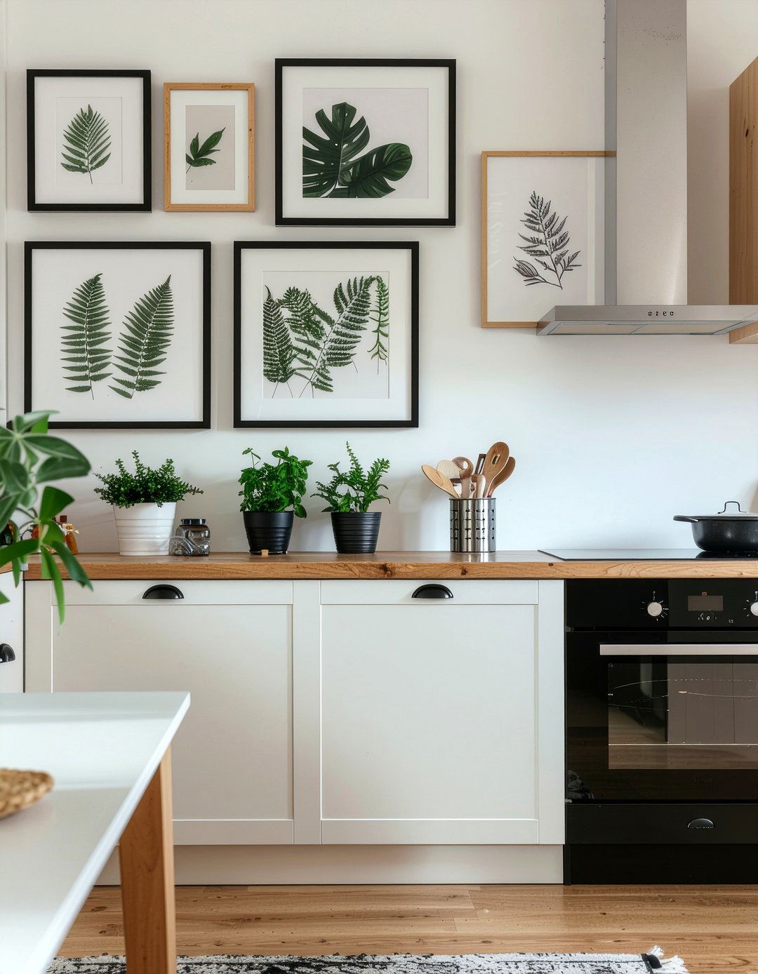 Framed Gallery Kitchen Wall - 30 kitchen accent wall ideas