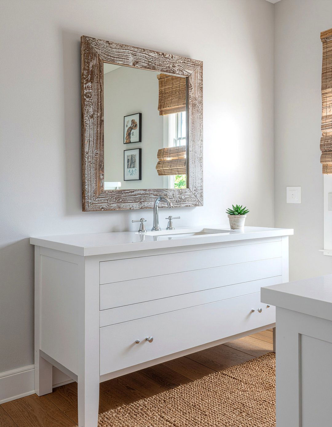 Framed Mirrors - 30 New England bathroom ideas