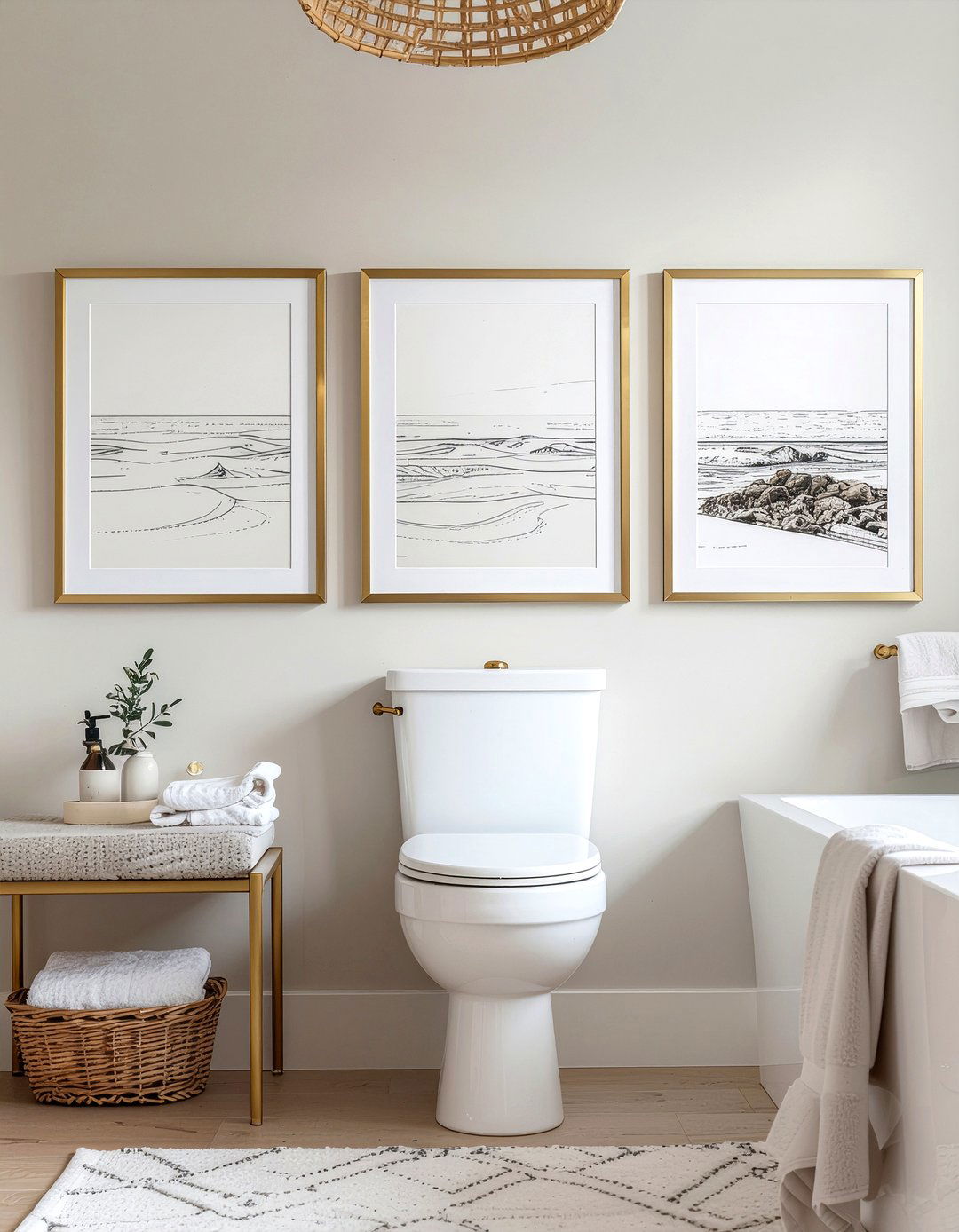 Framed bathroom art - 30 bathroom glow-up ideas
