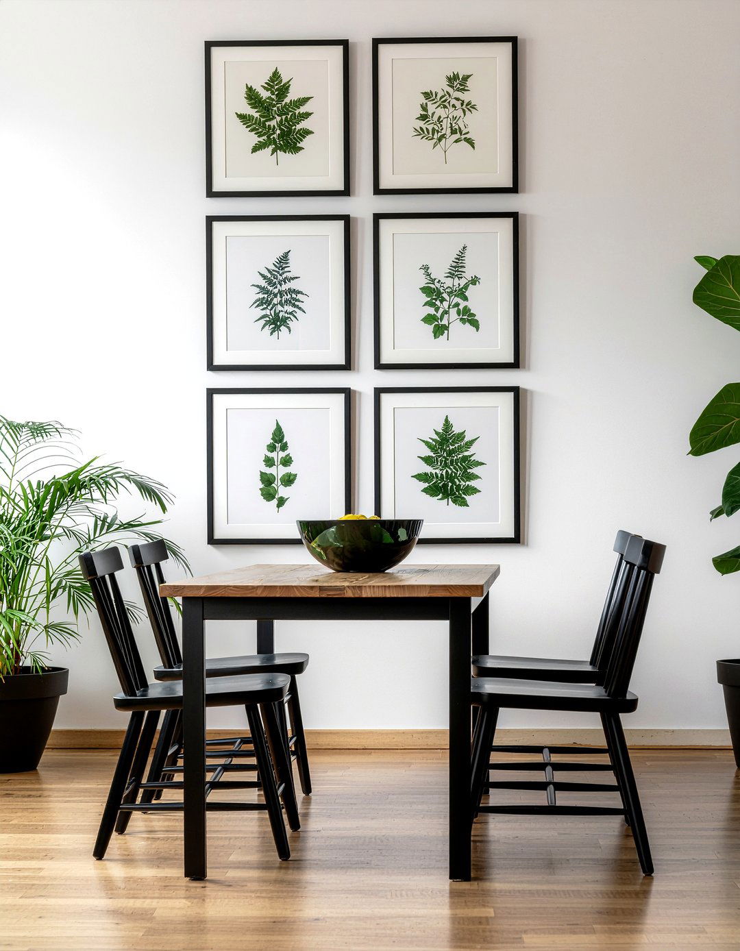 Framed botanical prints - 30 dining room wall decor ideas