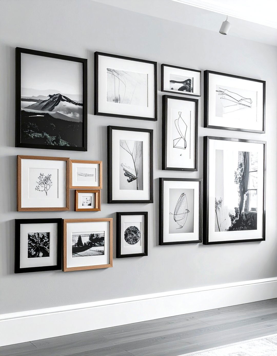 Framed gallery wall - 30 decor enhancement ideas