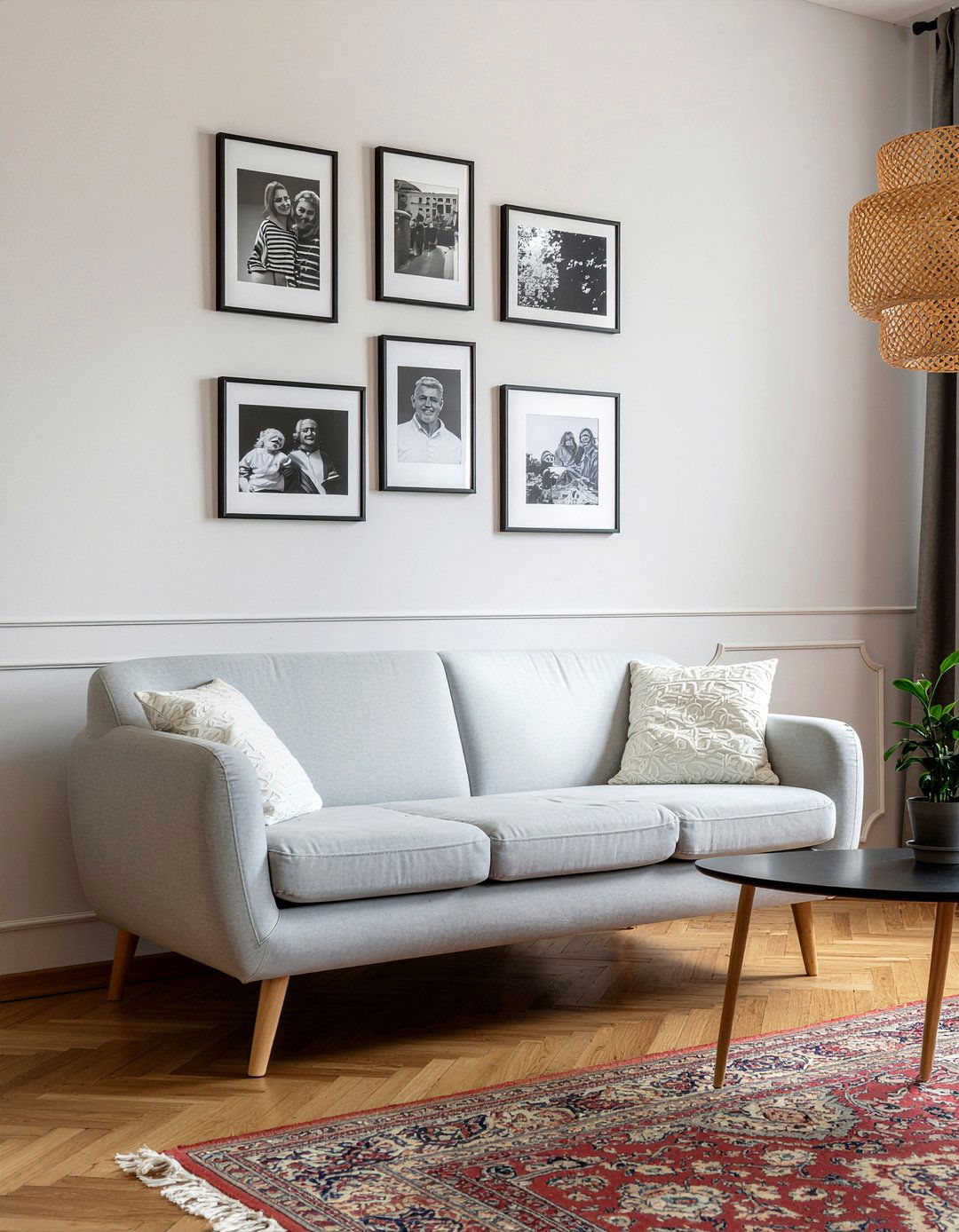 Framed photographs - 30 living room on a budget ideas