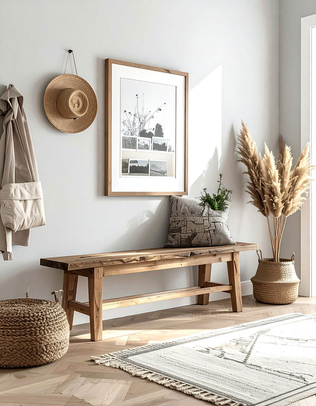 Framed postcard collage - 30 vintage travel decor ideas