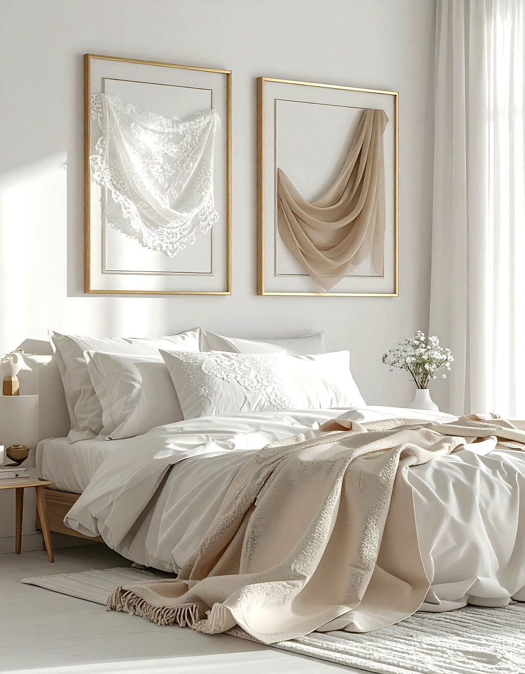 Framed vintage textiles - 30 heirloom display ideas