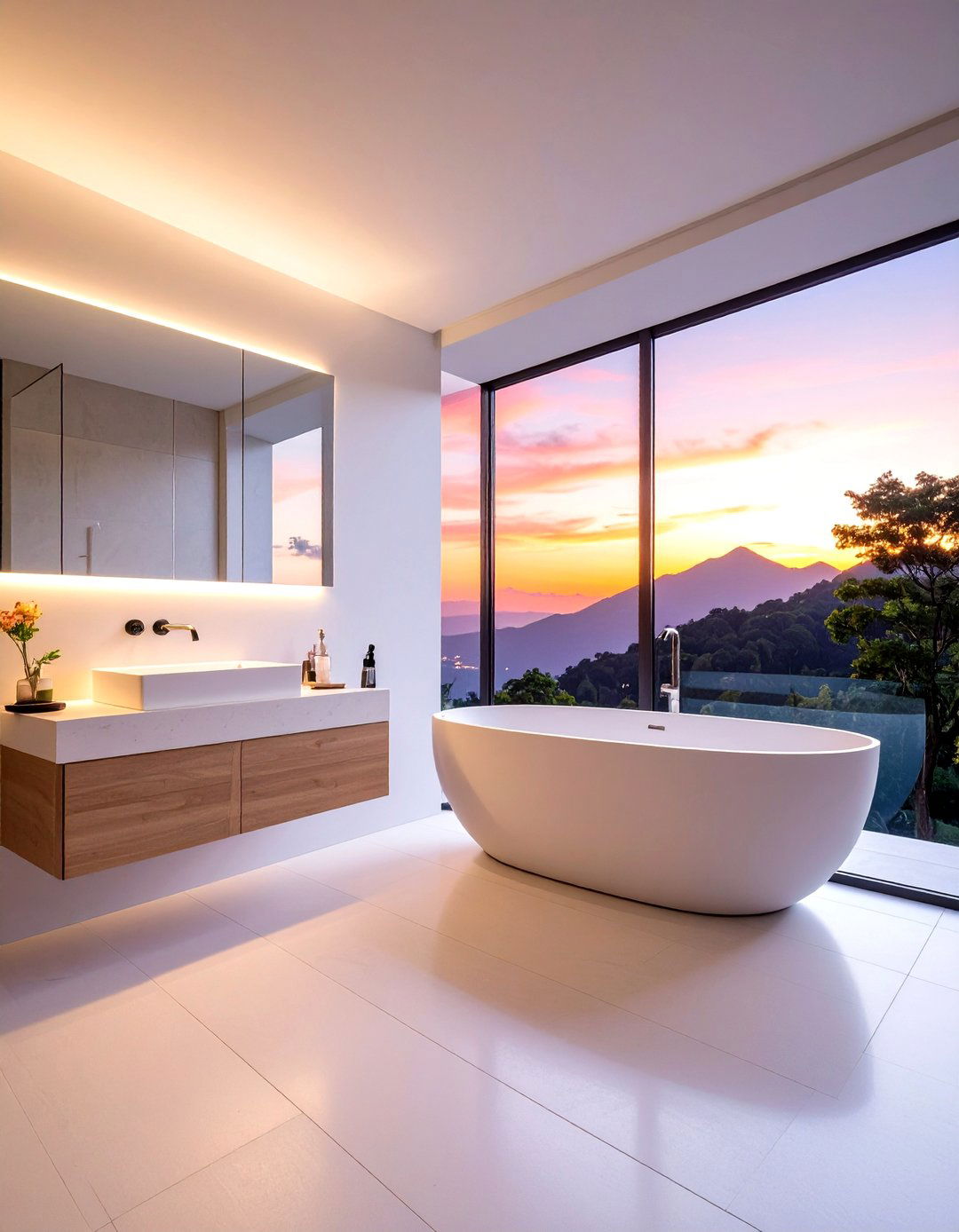 Frameless Bathroom Window - 30 bathroom window statement ideas