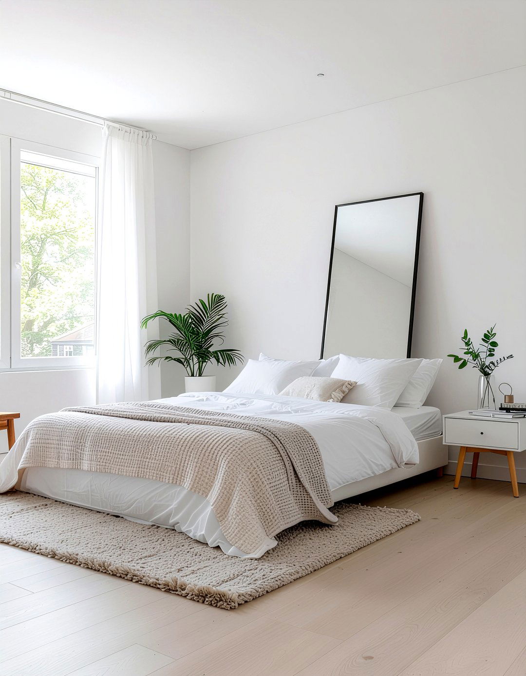 Frameless Floor Mirror - 30 floor mirror ideas