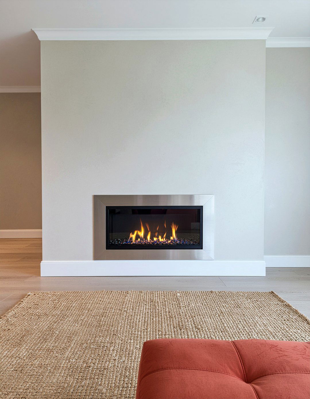 Frameless Gas Fireplace - 30 bedroom gas fireplace ideas